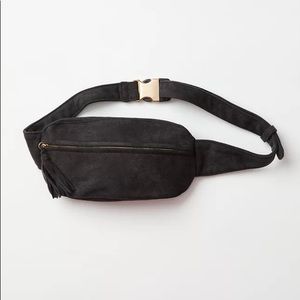 Faux Suede Sling Bag